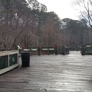 VA Living Museum - view of walkway outside exit to animal exhibits