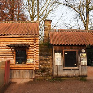 Dusky pademelon (formerly wombat) and Short-beaked echidna houses, 2019-12-28