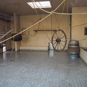 Indoor housing Barbary macaques, 2019-12-28