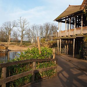 Asian elephant paddock and observation areas, 2019-12-28