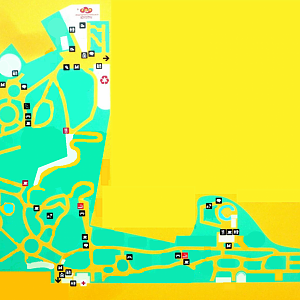 Empty Barcelona Zoo map