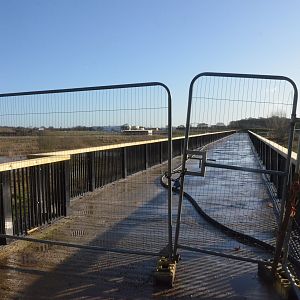 Bridge to Extension Area (not yet accessible) at Yorkshire WP, 18/01/20