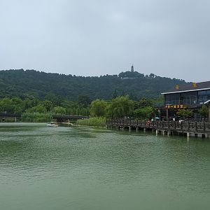 Lake and Restaurant