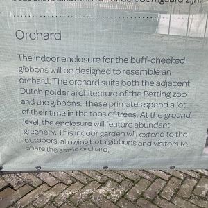 Information on new gibbon housing