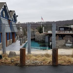 Turtle Back Zoo - rear of pinniped exhibit from above