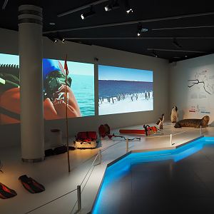 Temporary exhibition 'Antarctica' - Display on diving in Antarctic waters, 2019-12-03