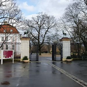 House entrance to tierpark