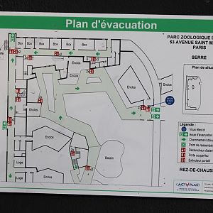 Evacuation plan Tropical Hall