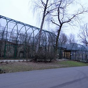 Lemur enclosures after renovation.
