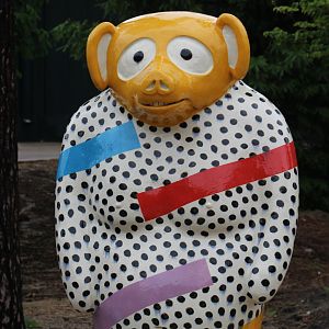 Bizarre Primate Statue