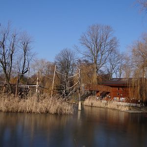 Gibbon island and house