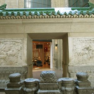 China: Base of Entrance Gate to the Graveyard of Zu Dashou & His Sons