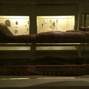 Egypt: Sarcophagus & Mummy of Antjau