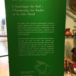 Americas: South America - Amazonia, the Andes & the Northern Coast Sign