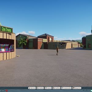 Planet Zoo: ZSL London Zoo: view towards Aquarium / Reptile House