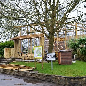 New ibis aviary under construction