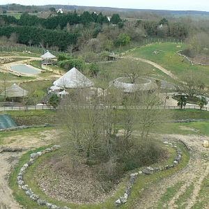 Elephants complex - View from the cable car