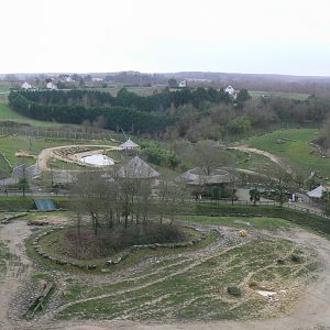 Elephants complex - View from the cable car