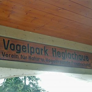 Entrance Sign at Vogelpark Heglachaue, 3rd Sept 2010