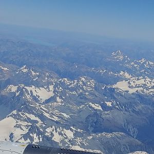 NZ West coast mountains in summer