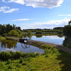 Wolf enclosure in Ree Park