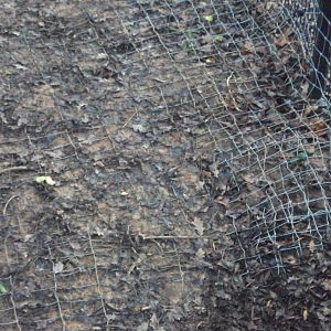 Close up of the anti dig barrier 03/01/2020