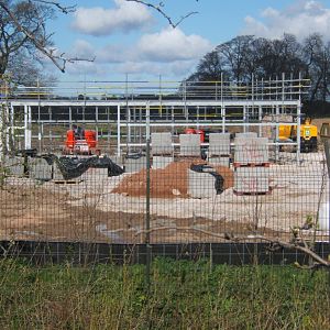 Asian Lion House and enclosure under construction 24/03/2019