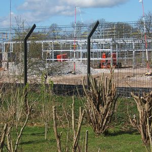Asian Lion House and enclosure under construction 24/03/2019