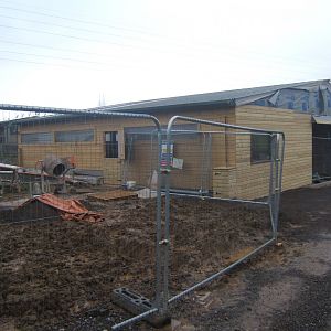 New Tapir and Capybara house under construction 03/02/2018