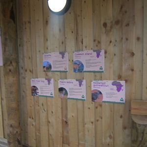 Signage of what to see on the Savannah paddock 03/02/2018