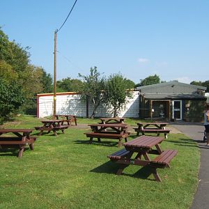 View of the Reptile House to be left is the extension to the Croc exhibits under construction 27/08/2017