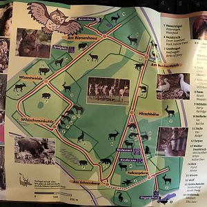 Brochure back with park map circa 2003.