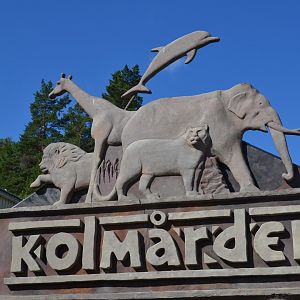Kolmården logo at the entrance