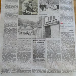 Newspaper article about the zoo's history, 20 May 2020