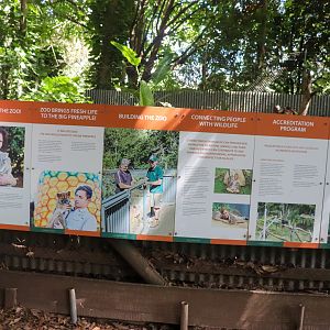 Signage about the Zoo