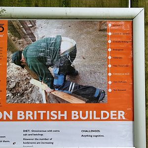 Sign on an empty enclosure before lockdown