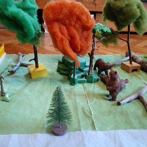 Grizzly enclosure in my Ice Age exhibit