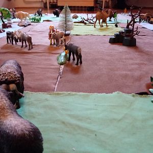 Mammoth steppe enclosure in my Ice Age exhibit