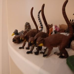 Handmade Collared lemurs