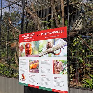 New Signage for Pygmy Marmoset/Golden Lion Tamarin Enclosure