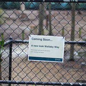 Sign on Walkthrough Macropod Enclosure