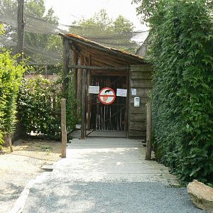 Australian walkthrough aviary - entrance
