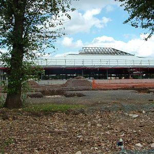 New entrance building construction at Twycross 04/07/09