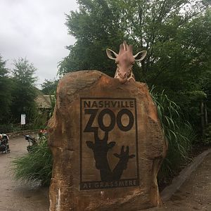 Nashville Zoo entrance sign