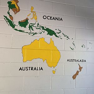 Australia & Oceania mural