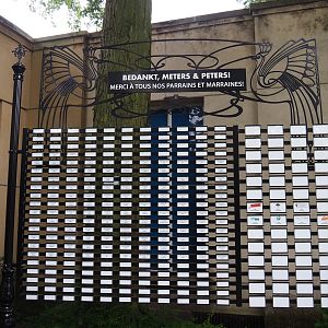 New Art Nouveau-style animal sponsorship sign, 2020-05-24