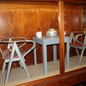 Chimp Tea Party furniture from Wellington Zoo