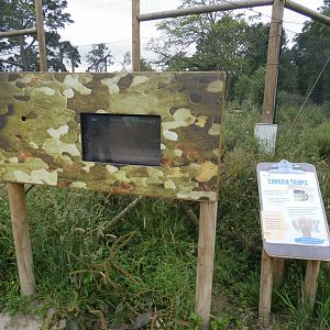Camera trap education signage