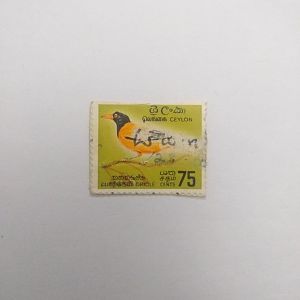 Oriole (Black-hooded oriole) - Postage stamp Sri Lanka