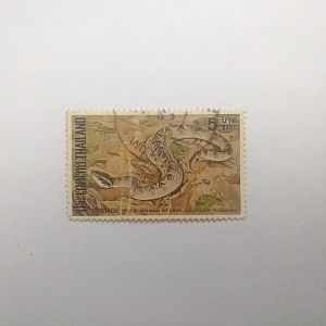 Malayan pit viper - Postage stamp Thailand